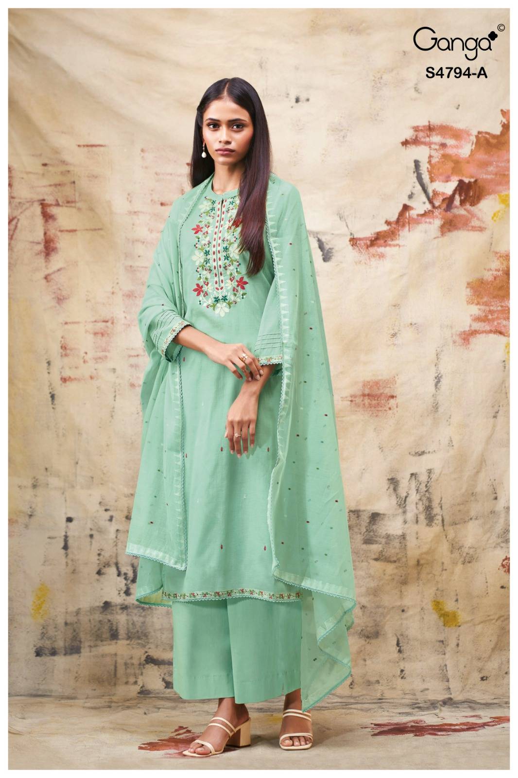 AISYA 4794 SERIES BY GANGA FASHION Beautiful Colourful PURE BEMBERG Dresses At Wholesale Price